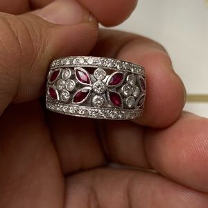-SOLD ON INSTAGRAM- 18k WG ring w ruby and diamond